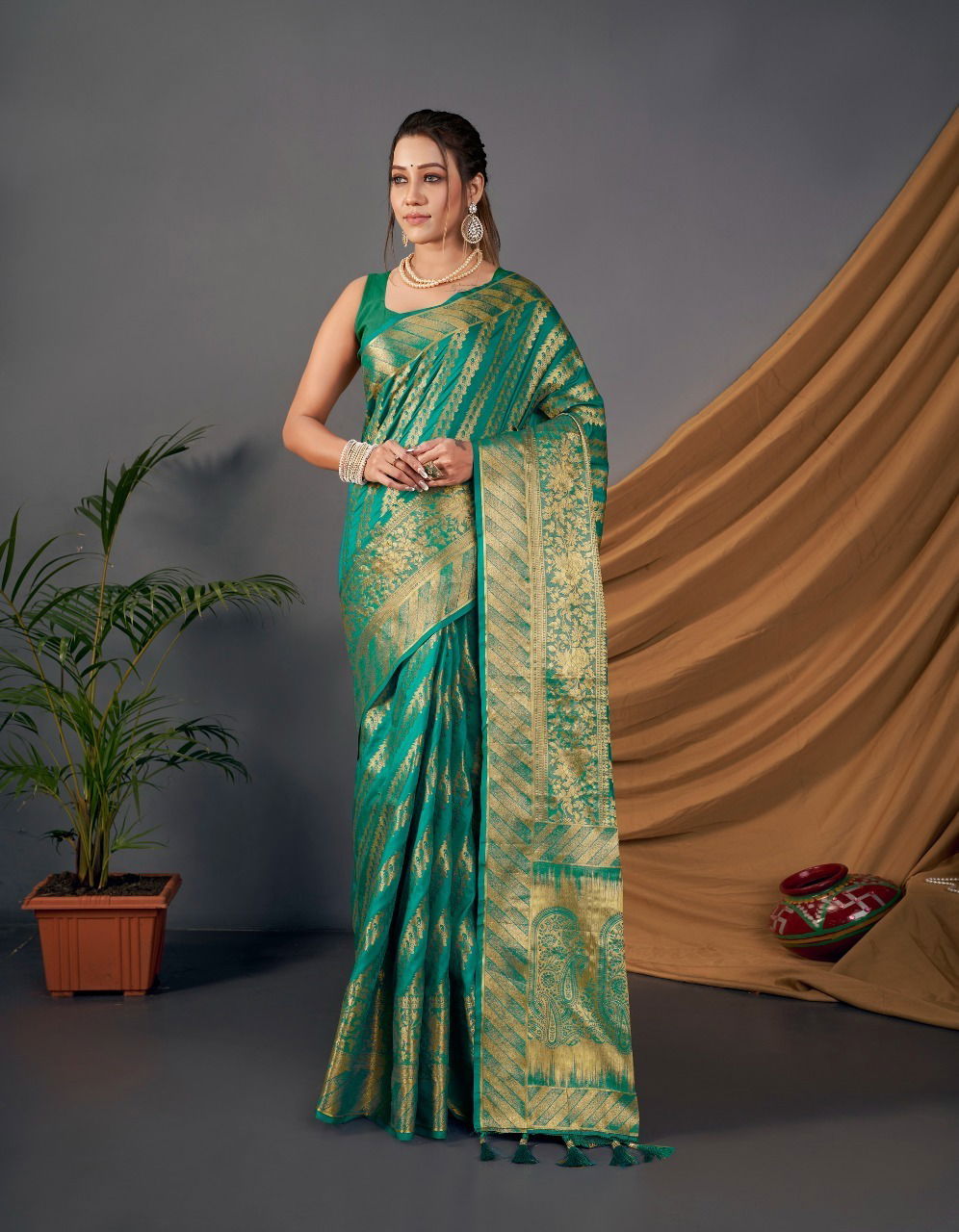 Bhargavi Pire Silk Leriya Printed Sarees Catalog